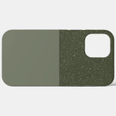 カスタマイズ可能なMossグリーングリッターiPhoneケース Case-Mate iPhoneケース (裏面 (横))