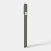 カスタマイズ可能なMossグリーンノイズiPhone 15ケース iPhone 15ケース (左側面)