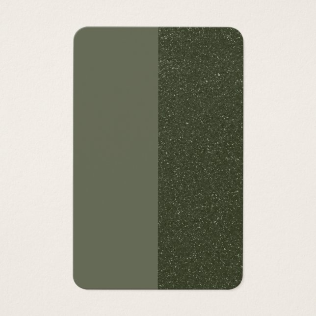 カスタマイズ可能なMoss Green名刺 (正面)