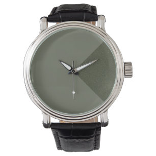 カスタマイズ可能なMoss Green Diagonal Watch 腕時計