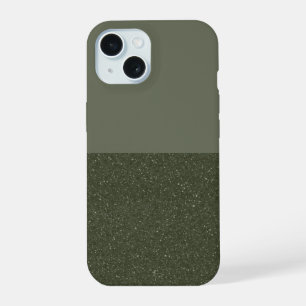 カスタマイズ可能なMoss Green iPhone 15ケース