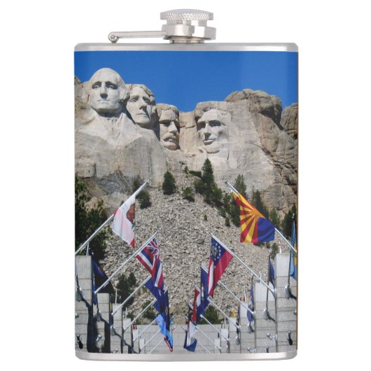 カスタマイズ可能なMt Rushmoreのお土産 フラスク (正面)