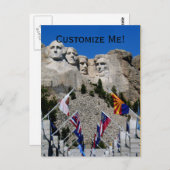 カスタマイズ可能なMt Rushmoreのお土産 ポストカード (正面/裏面)