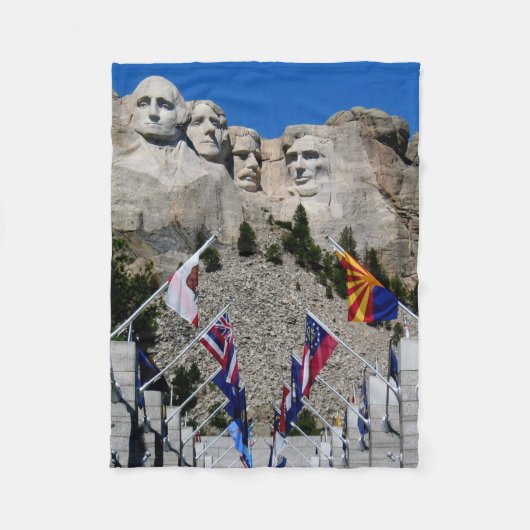 カスタマイズ可能なMt Rushmoreの記念品 フリースブランケット (正面)