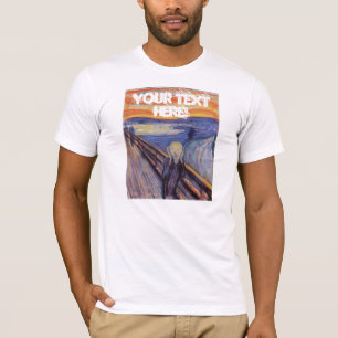 カスタマイズ可能なMunch's叫び Tシャツ