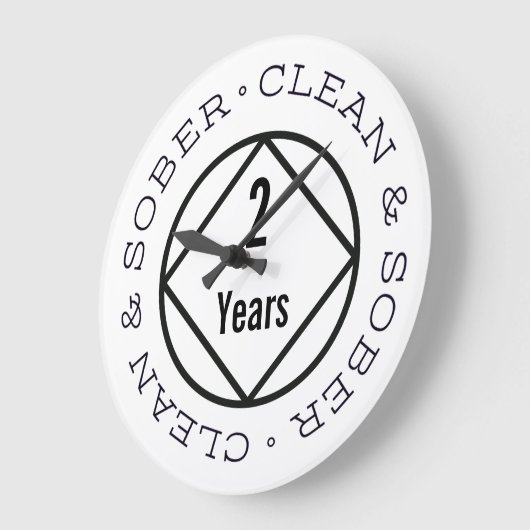 カスタマイズ可能なNAリカバリ任意のクリーンな時間を選択 ラージ壁時計 (傾斜)