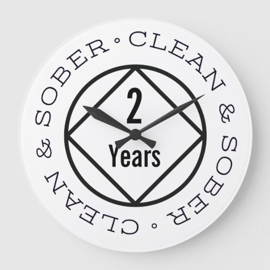 カスタマイズ可能なNAリカバリ任意のクリーンな時間を選択 ラージ壁時計 (正面)