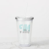 カスタマイズ可能なNPナース開業医の卒業ギフト アクリルタンブラー (裏面)