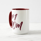 カスタマイズ可能なNumber One Momヴィンテージ マグカップ (正面左)