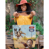 カスタマイズ可能なOatman Donkey Route 66 トートバッグ