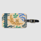 カスタマイズ可能なOcelot CatおよびMatisse離れの ラゲッジタグ (正面横)