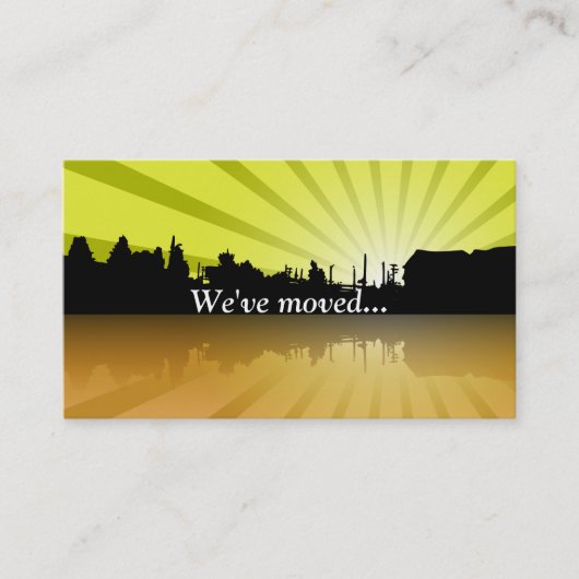 カスタマイズ可能なOfficeの移動した場所 名刺 (正面)