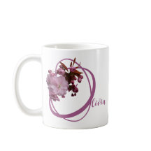 カスタマイズ可能なOlivia名かわいらしピンクフローラクラス