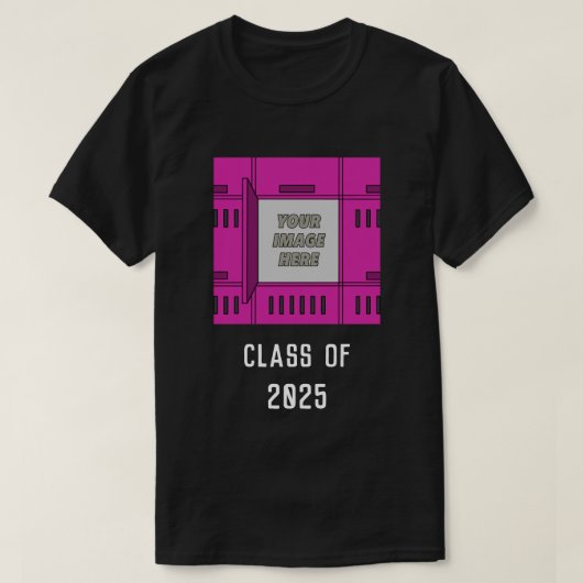 カスタマイズ可能なOpen Locker Frame Violet Tシャツ (デザイン正面)