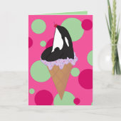 カスタマイズ可能なOrcaキラーホエールポストカード カード (正面)