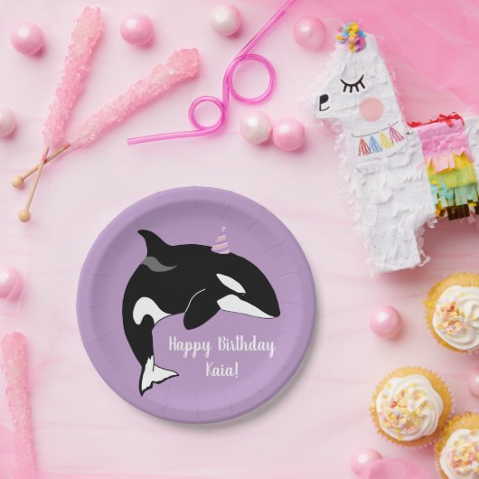 カスタマイズ可能なOrca Killer鯨 ペーパープレート (パーティー)
