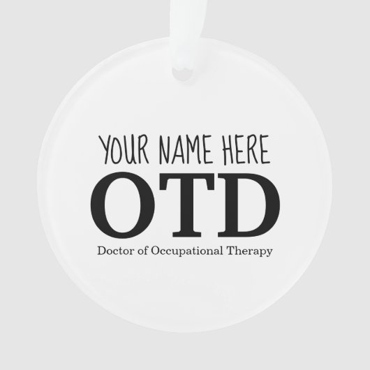 カスタマイズ可能なOTDオーナメント オーナメント (正面)