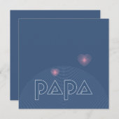 カスタマイズ可能なPapa、誘導灯グリーティングカード 招待状 (正面/裏面)