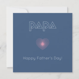 カスタマイズ可能なPapa、誘導灯グリーティングカード 招待状