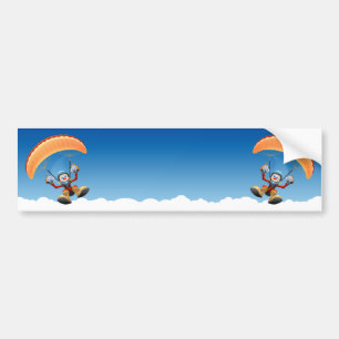 カスタマイズ可能なParagliderのバンパーステッカー バンパーステッカー