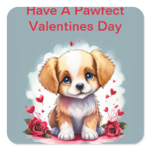 カスタマイズ可能なPawfect Valentine's Day Puppy,