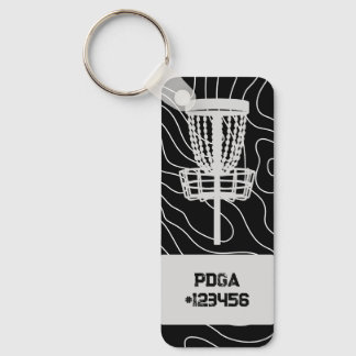 カスタマイズ可能なPDGAナンバーディスクゴルフキーチェーン キーホルダー