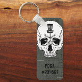 カスタマイズ可能なPDGAナンバーディスクゴルフキーチェーン キーホルダー (正面)