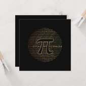 カスタマイズ可能なPi Eclipseグリーティングカード カード (正面/裏面インサイチュ)