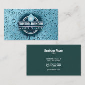 カスタマイズ可能なPlumber名刺 名刺 (正面/裏面)