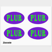 カスタマイズ可能なPLUR 楕円形シール (シート)