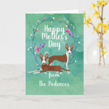 カスタマイズ可能なPodenco犬ママ母の日フローラ