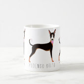 カスタマイズ可能なPodenco Orito Cartoon Dog コーヒーマグカップ (中央)