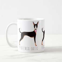 カスタマイズ可能なPodenco Orito Cartoon Dog コーヒーマグカップ