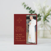 カスタマイズ可能なPope John Paul 2の写真 ポストカード (スタンド正面)