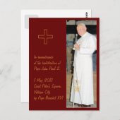 カスタマイズ可能なPope John Paul 2の写真 ポストカード (正面/裏面)