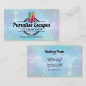 カスタマイズ可能なPopsicleロゴ名刺 名刺 (正面/裏面)
