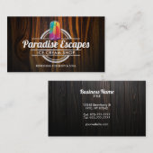 カスタマイズ可能なPopsicleロゴ名刺 名刺 (正面/裏面)