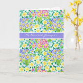 カスタマイズ可能なPrimroses祖父母のデイカード カード (黄色い花)