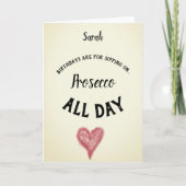 カスタマイズ可能なProseccoの誕生日 カード (正面)