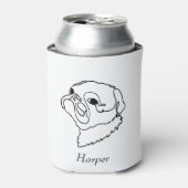 カスタマイズ可能なPug Star Hopeコード 缶クーラー (缶正面)