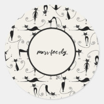 カスタマイズ可能なPurr-fecutly Catシール