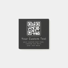 カスタマイズ可能なQRコードと編集可能なテキストテンプレート ポストイット