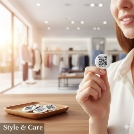 カスタマイズ可能なQRコードラウンドボタン 缶バッジ