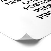 カスタマイズ可能なQRコード ポスター (角)