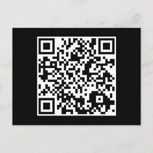カスタマイズ可能なQRコード ポストカード