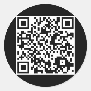 カスタマイズ可能なQRコード ラウンドシール