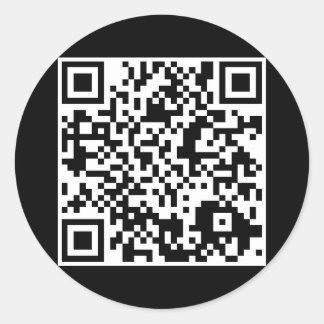 カスタマイズ可能なQRコード ラウンドシール