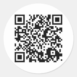 カスタマイズ可能なQRコード ラウンドシール