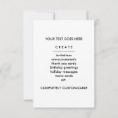 カスタマイズ可能なQRコード 招待状 (裏面)