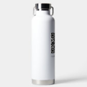 カスタマイズ可能なQRコードWebページリンク ウォーターボトル (正面)